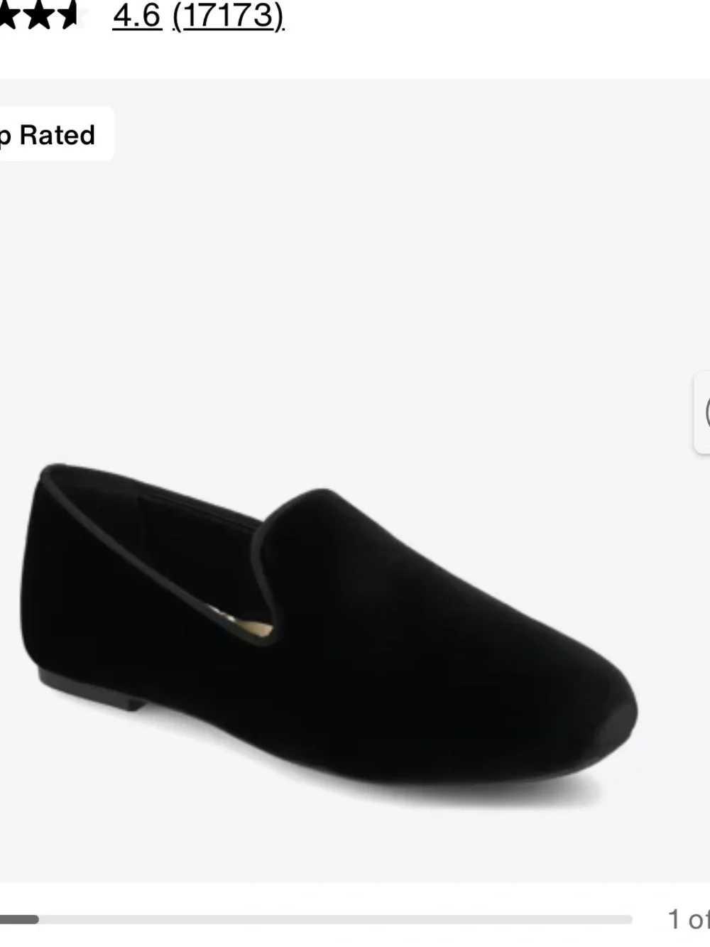 Birdies 8.5 Velvet Slip-On Loafer - Black